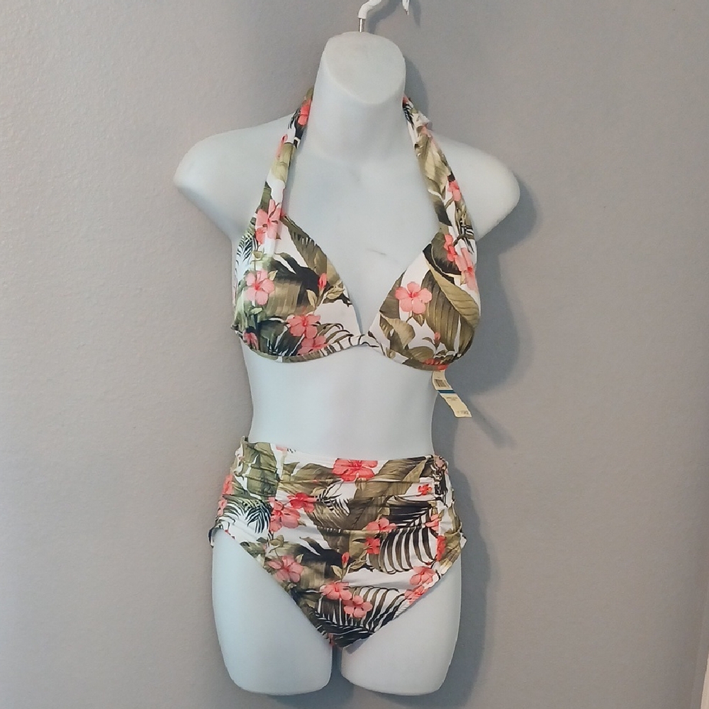 Tommy Bahama BEAU JARDIN Tropical Floral Bikini Size XL